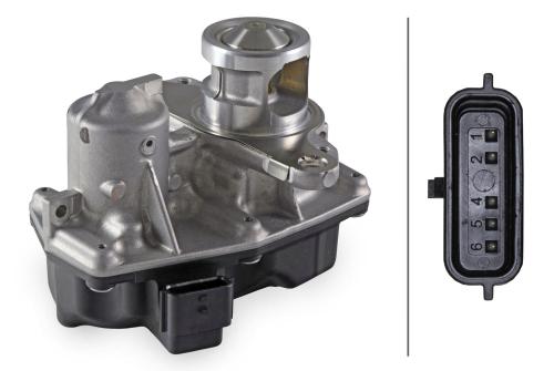 Vanne EGR HELLA 6NU 014 864-951 Pneumatique Avec Joints - Compatible Peugeot Citroën